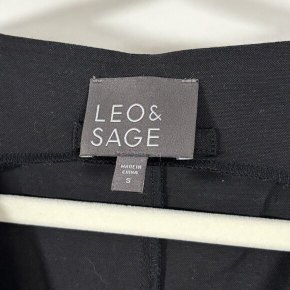 Leo & Sage Sleeveless Wide Leg Jumpsuit V Neck Black Pockets - Size Small - Picture 3 of 6